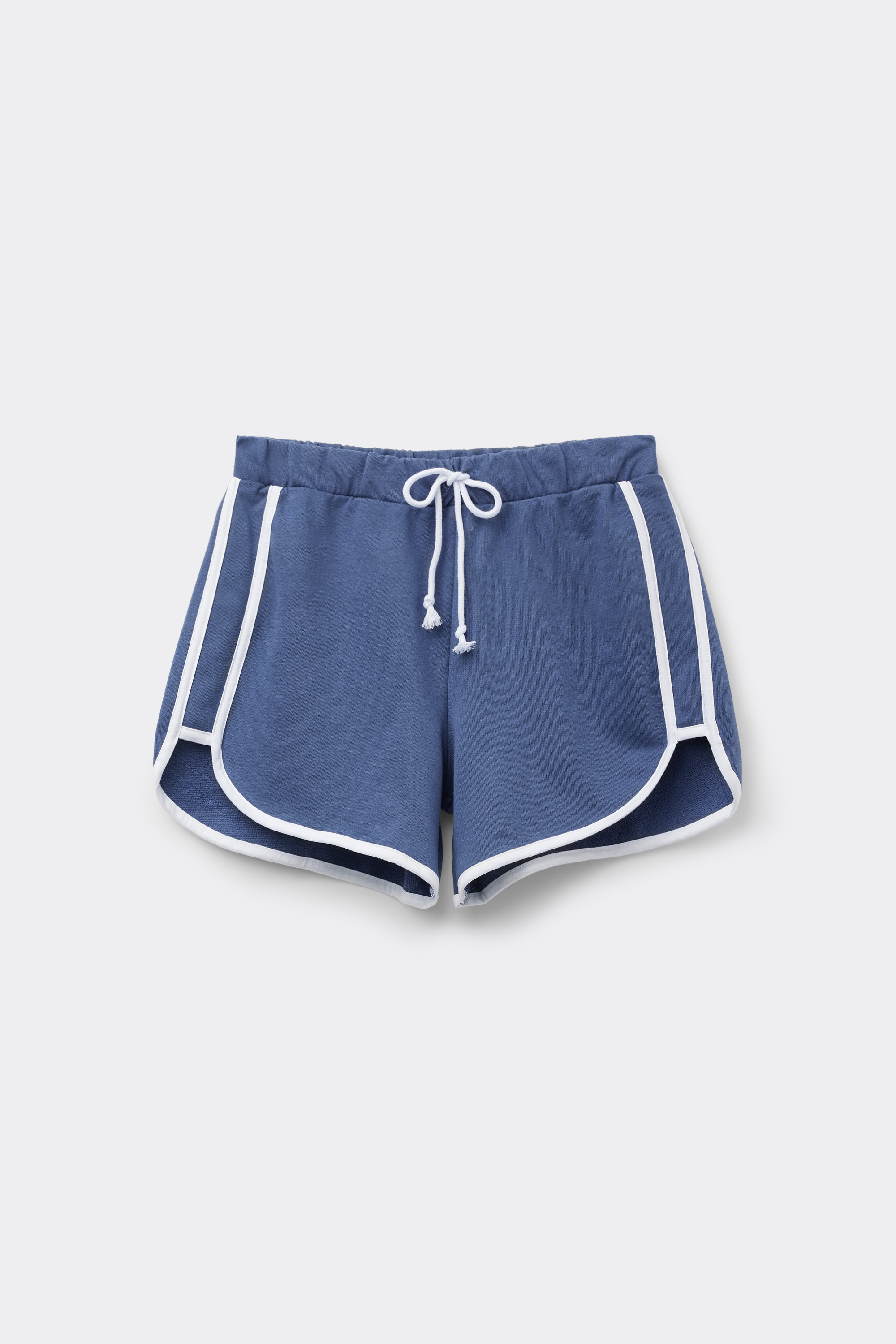 Fleece Shorts with Piping