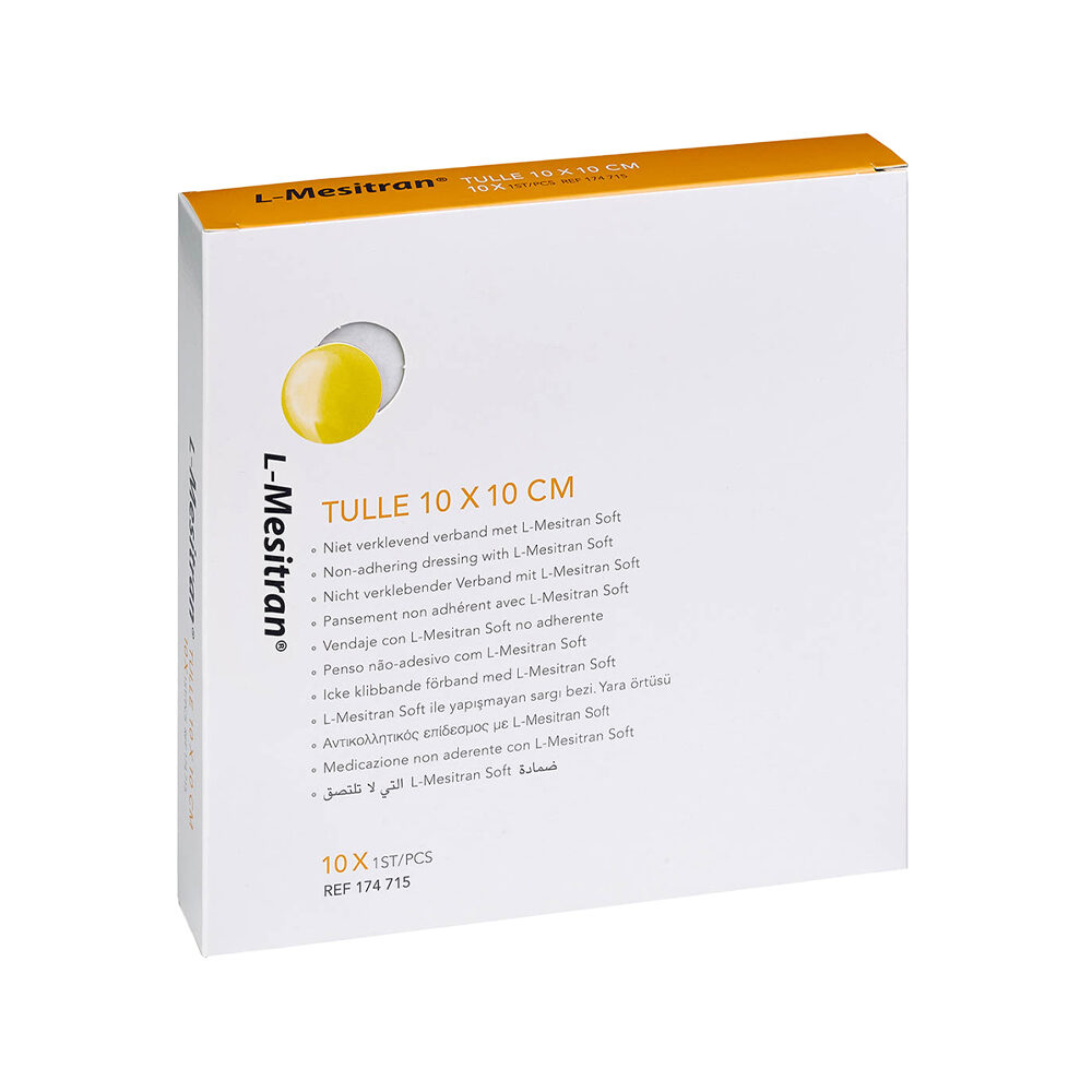 L- Mesitran Tulle - 10 x 10 cm - 10 pieces