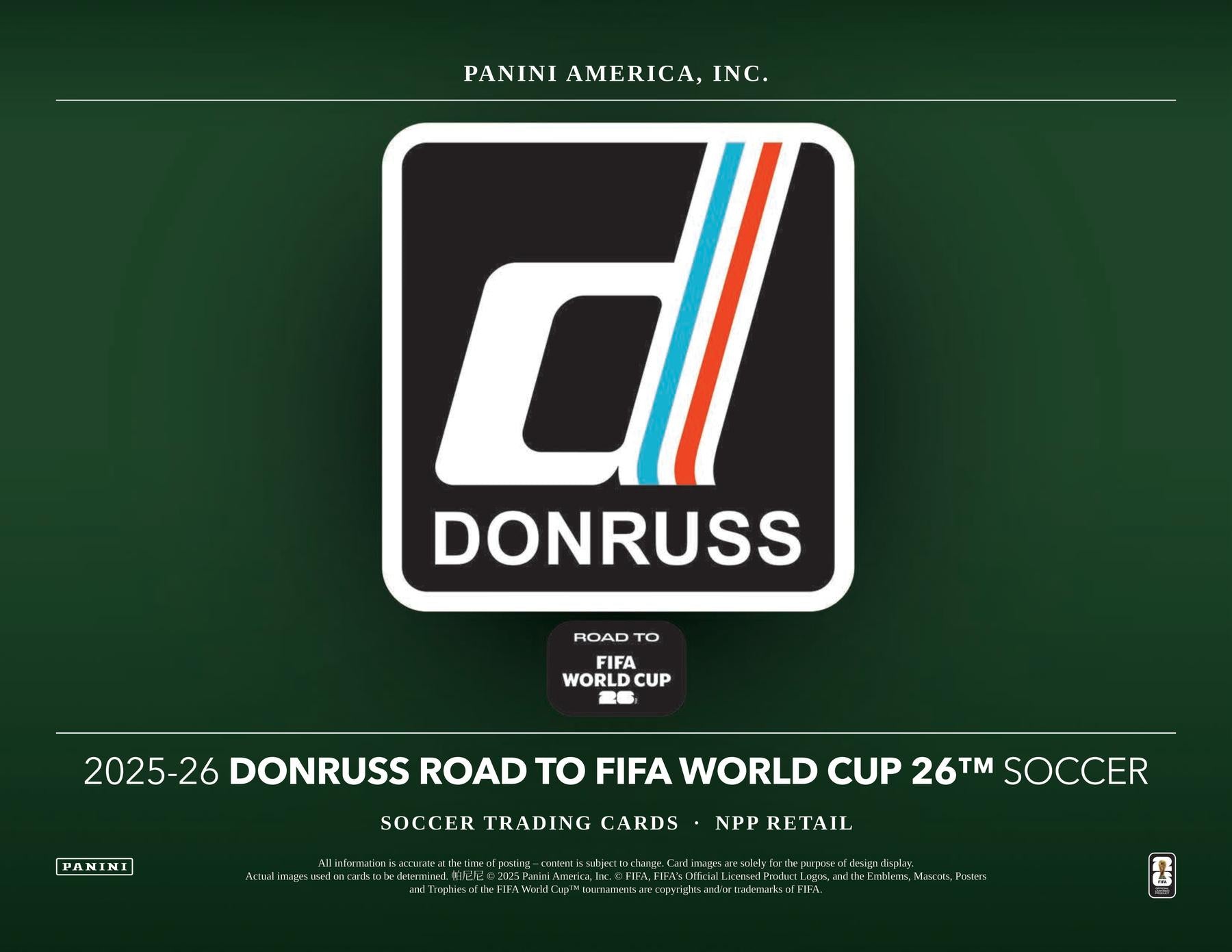 2025/26 Panini Donruss Road to FIFA World Cup Soccer Blaster