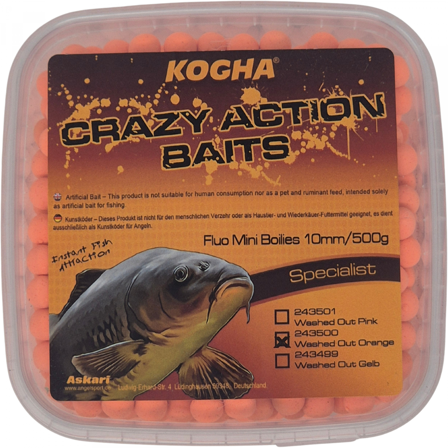 Kogha Crazy Action Baits Fluo (Orange)