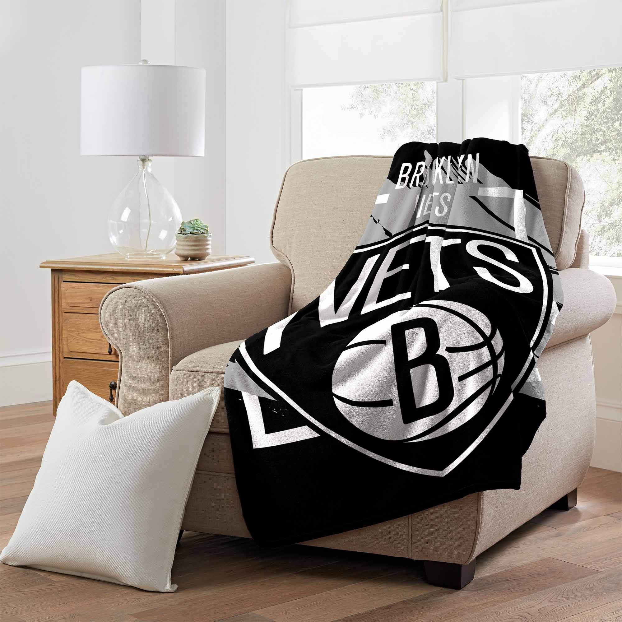 Brooklyn Nets Dimensional Super Plush NBA Throw
