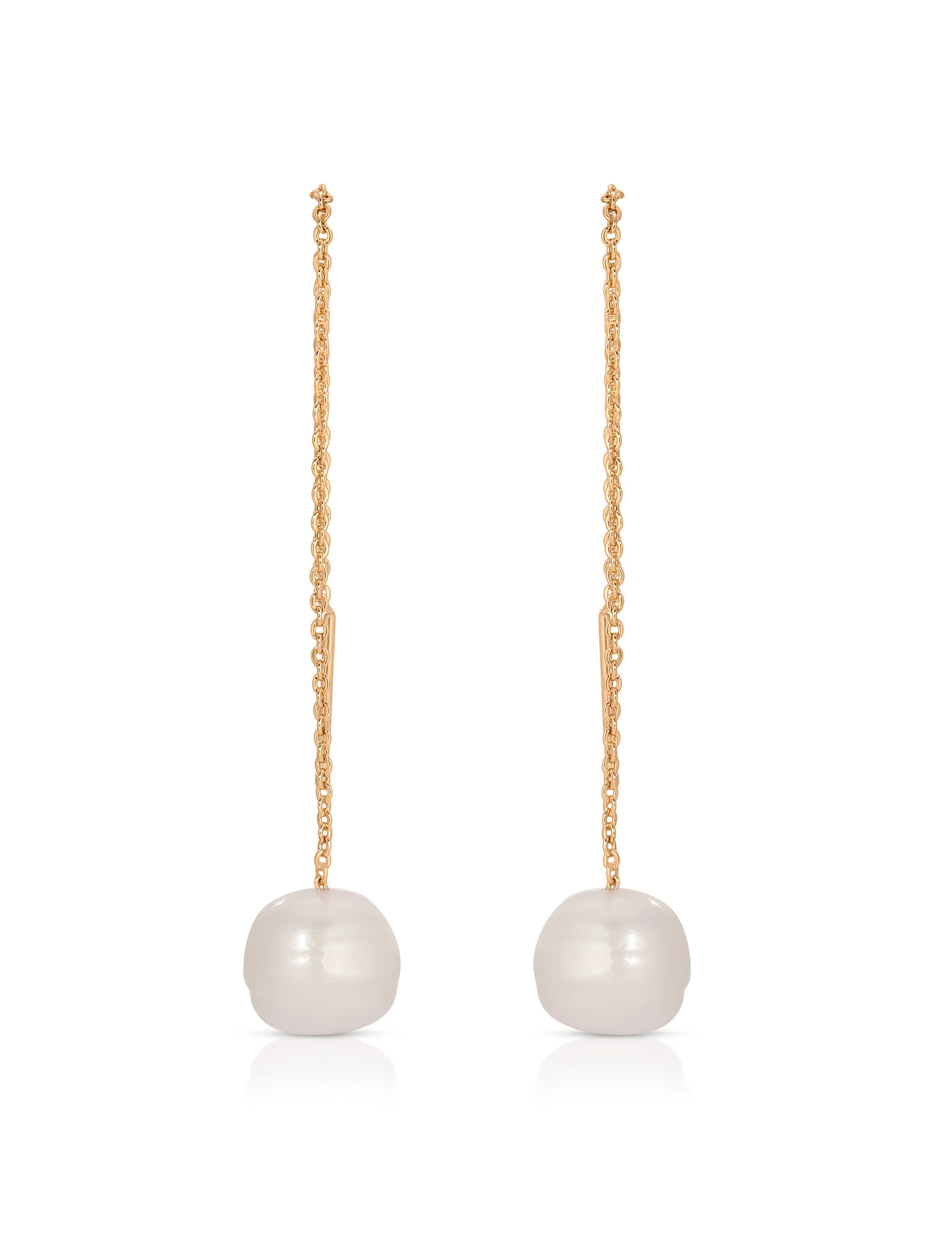 Threaded Pearl Earrings