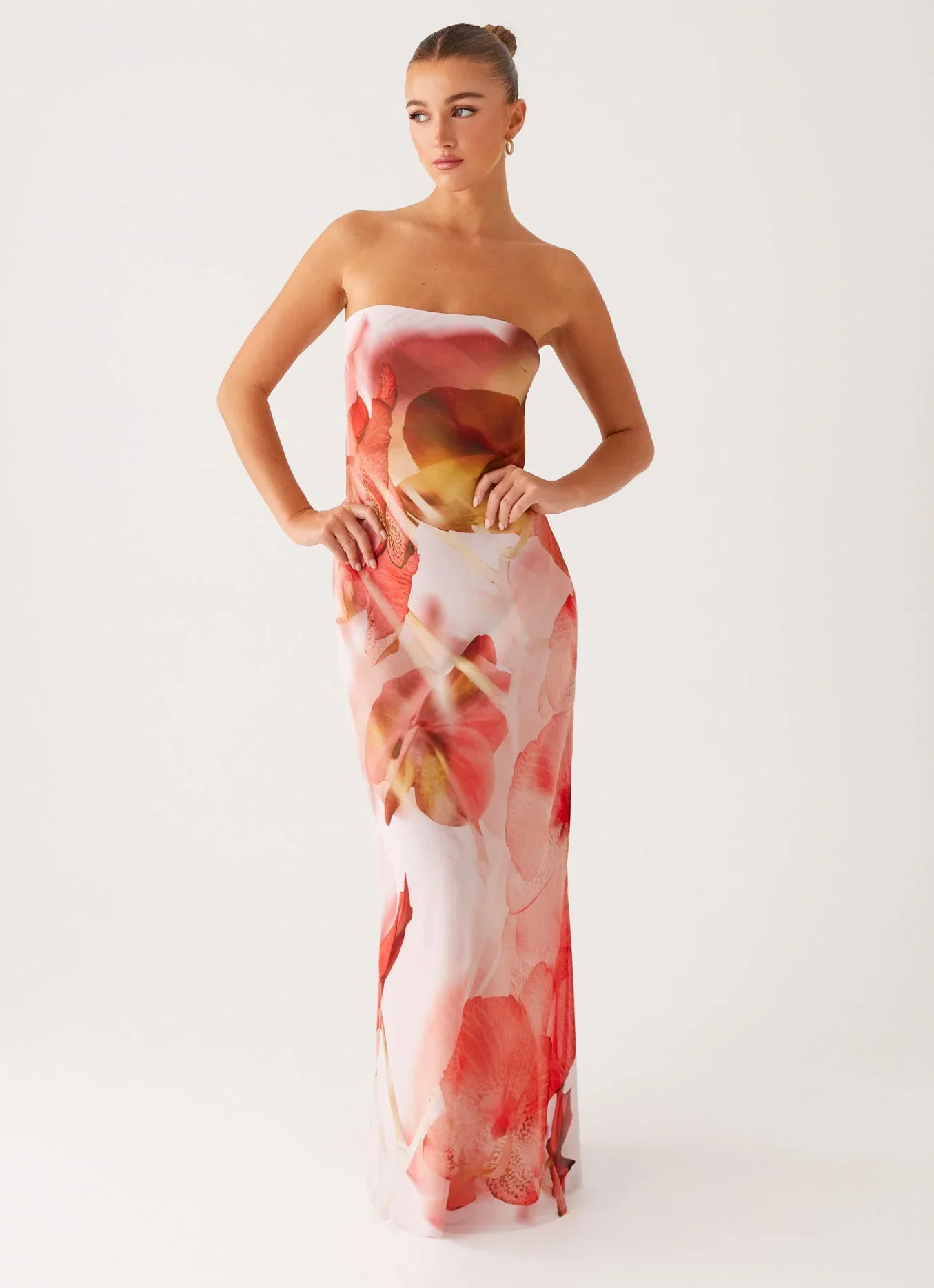 Kunis Maxi Dress - Peach Rose