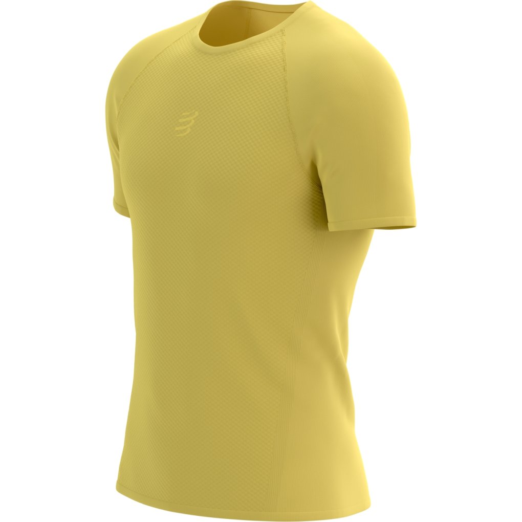 Compressport Trail Racing T-Shirt Men - ceylon yellow/reflective ceylon yellow