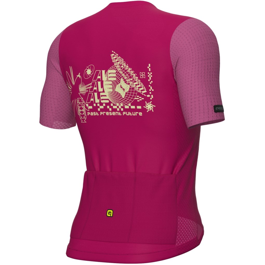Alé PR-E Megabyte 2.0 Short Sleeve Jersey Men - cherry