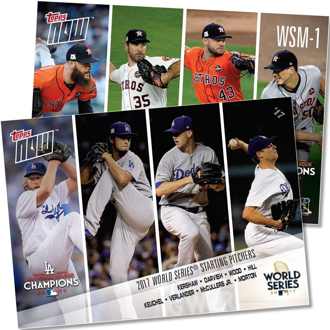2017 World Series Starting Pitchers - MLB TOPPS NOW® - Print Run: 715
