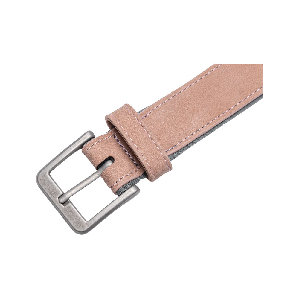 Beeztees Balacron Ax Dog Collar - Faux Leather - Brown - 21-26 cm x 10 mm
