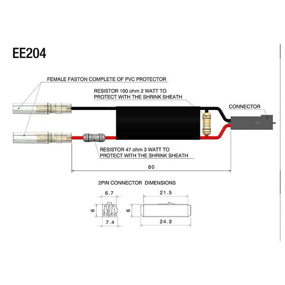 Rizoma Connector for Front IndicatorRef: rz1004 / ee204h
