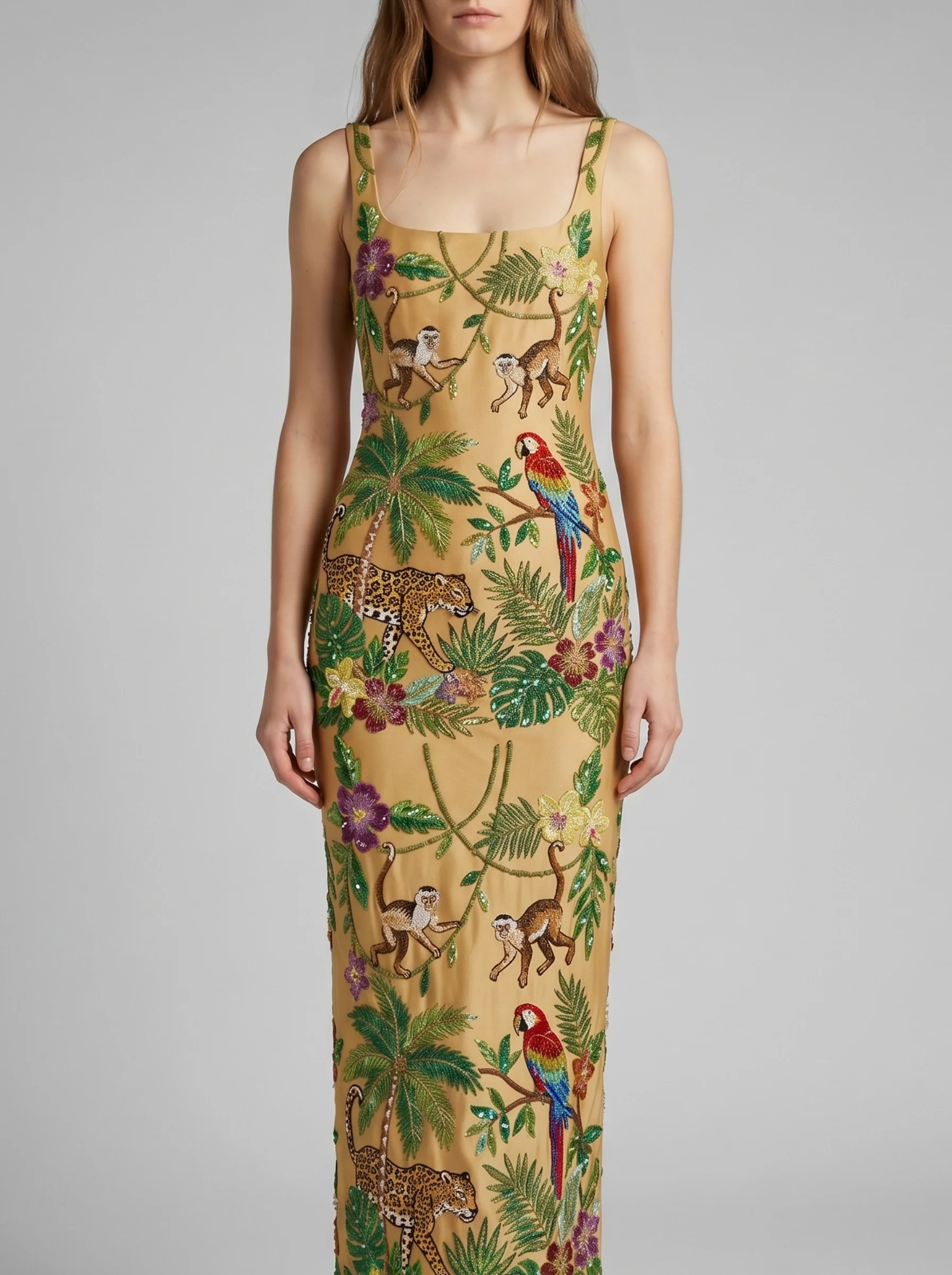 Tropica Gold Maxi Dress