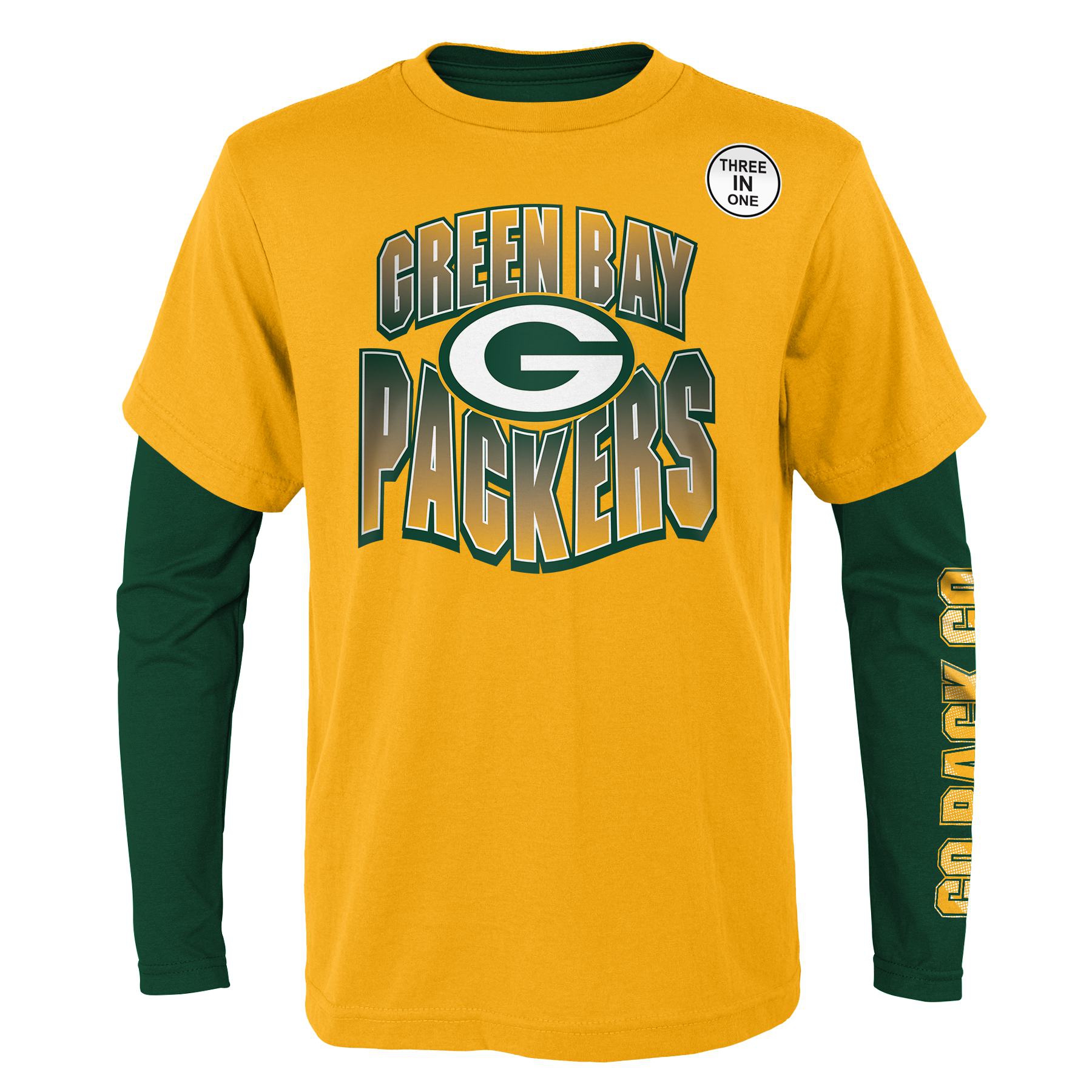 Green Bay Packers Game Day 3-in-1 Combo NFL Shirt (YOUTH)