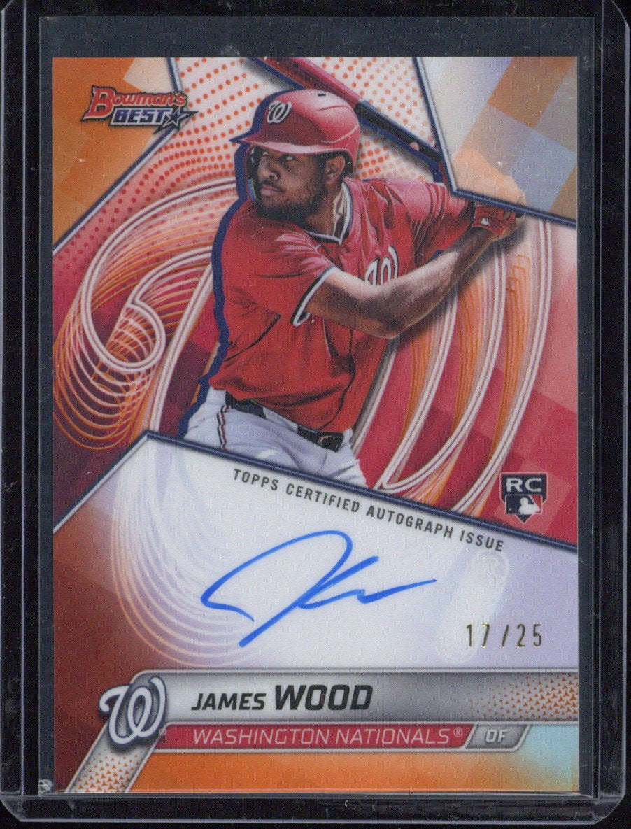 2025 Topps Bowman's Best James Wood RC Autograph /25