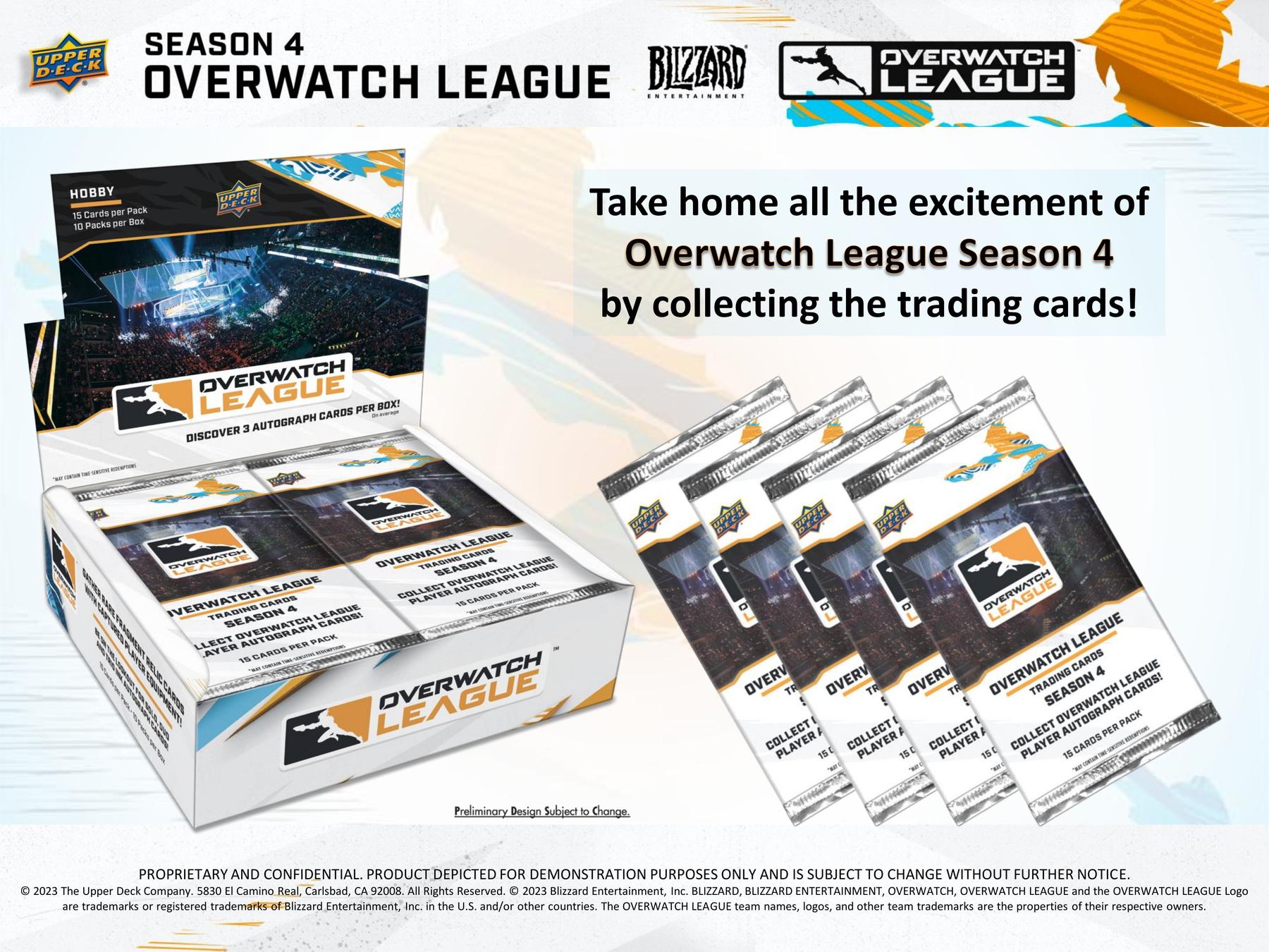 Overwatch League Season 4 Hobby Pack (Upper Deck 2023)