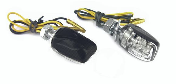 Clignotant Bihr s Micro 6 LED carbone UniverselRef : BI01964A / 1066338