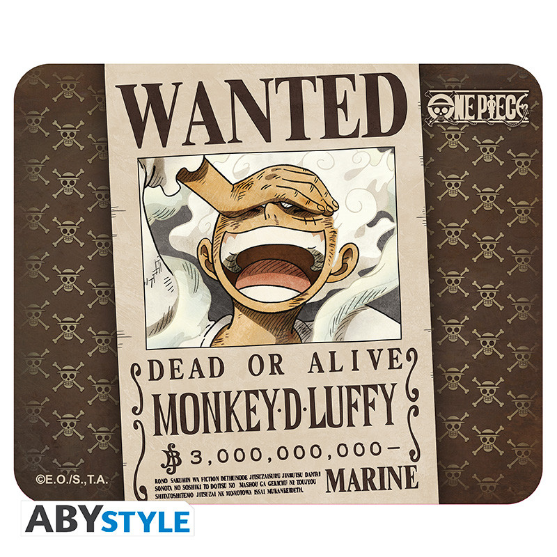 ONE PIECE Flexible Mousepad Wanted Luffy