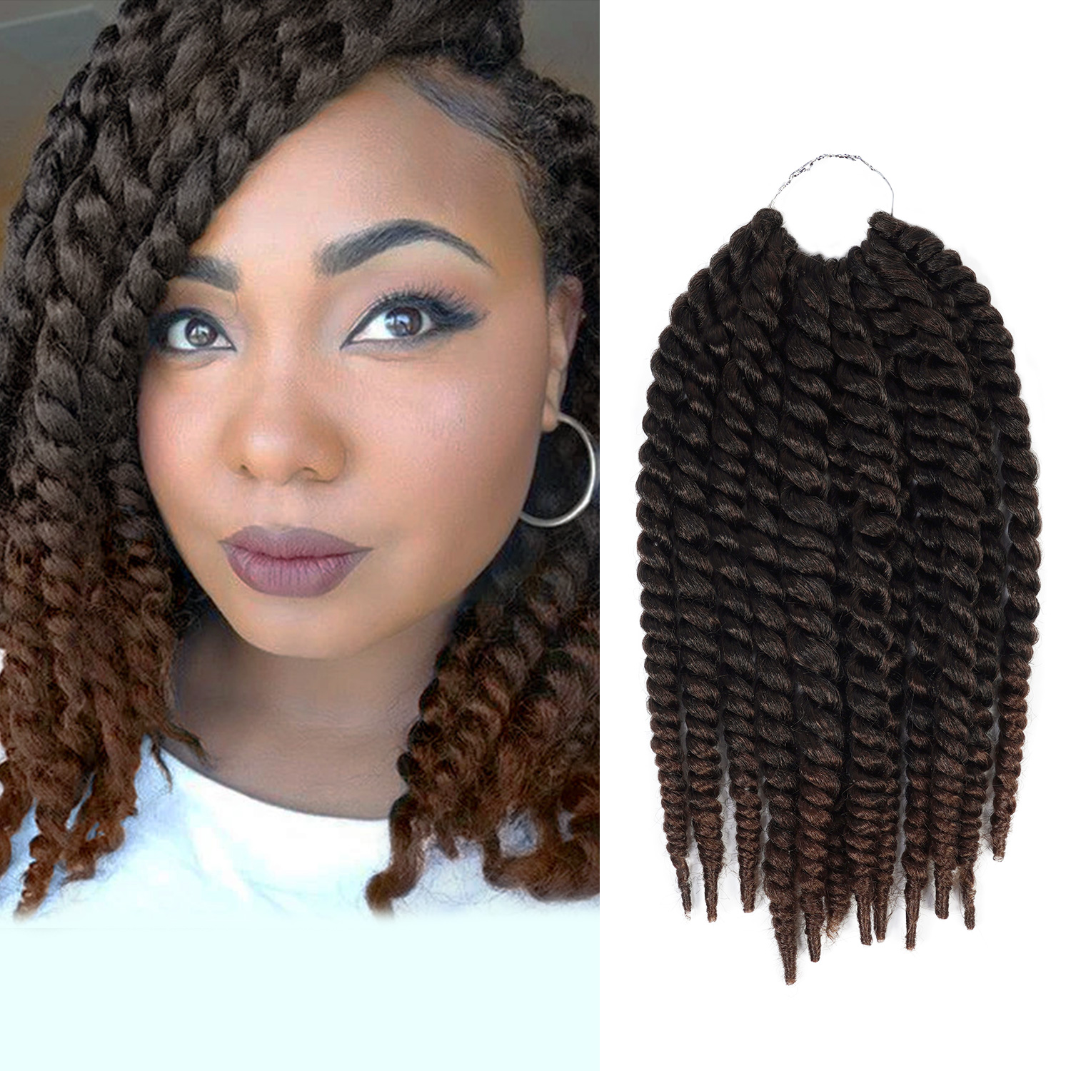 Authentic Synthetic Hair Crochet Braids 6X Value Pack Double Jumbo Senegalese Twist 12