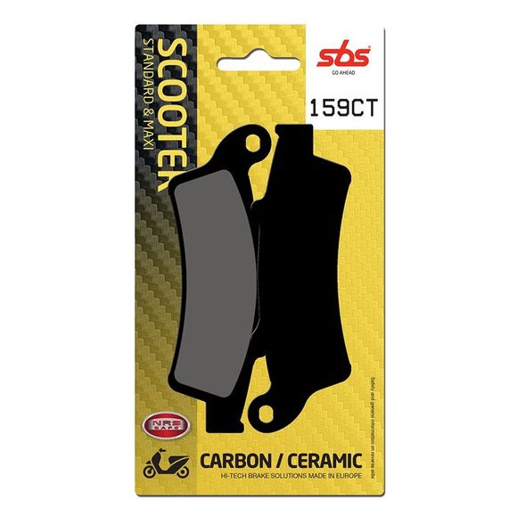 SBS 159CT Organic Front Brake PadsRef: 159CT / 159080