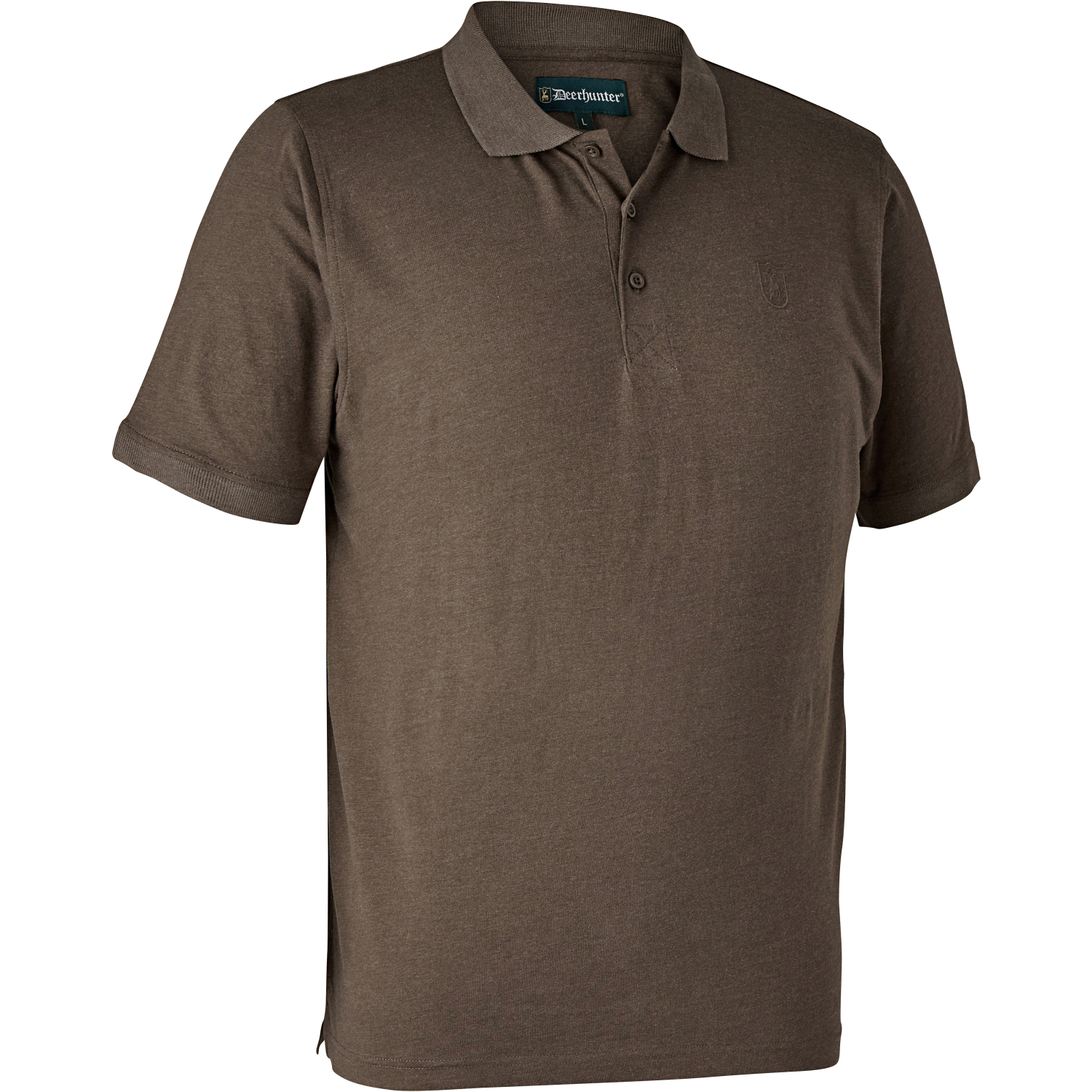 Gunnar Polo Shirt Men (Brown Leaf Melange)