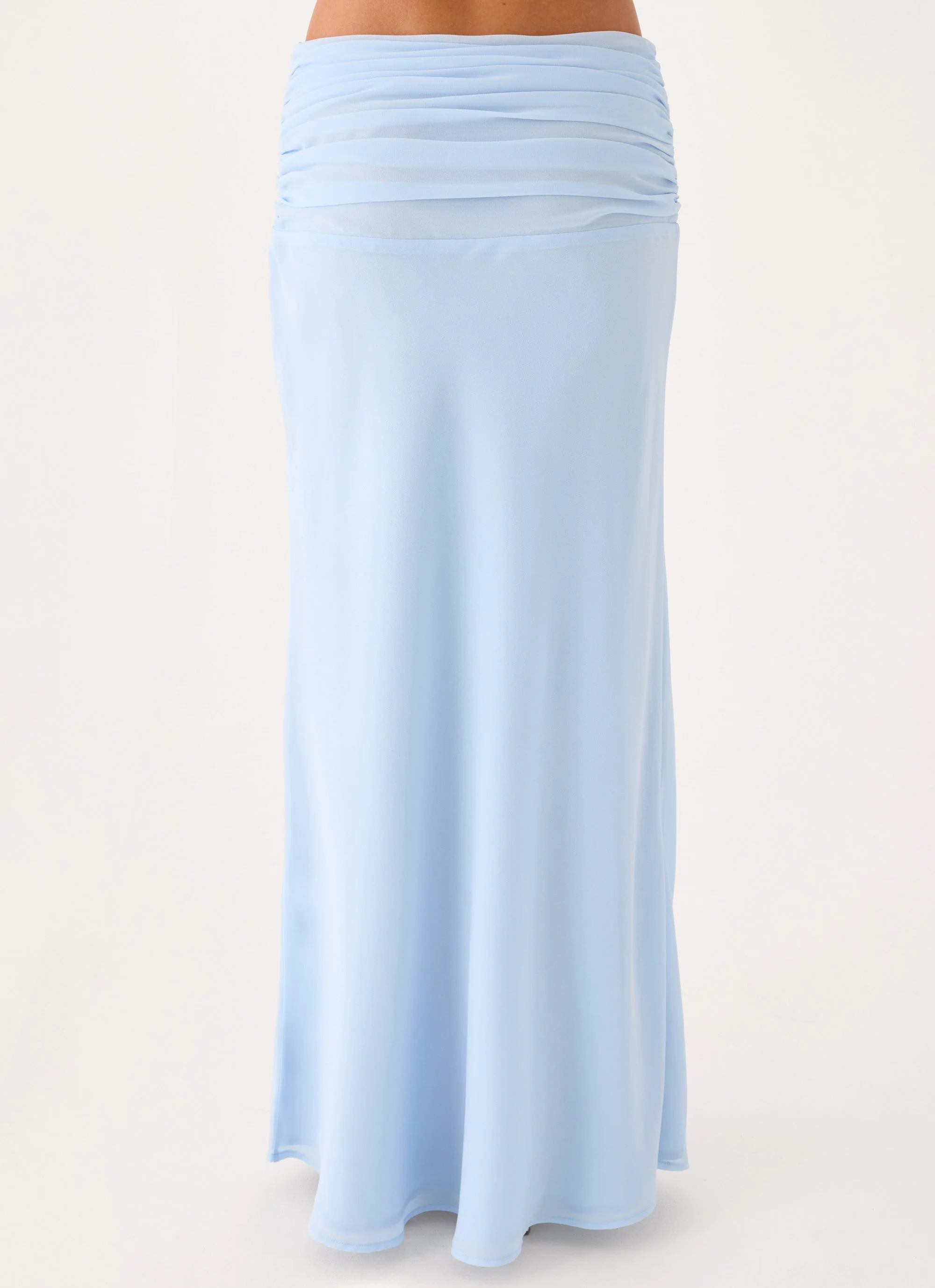 Lauretta Maxi Skirt - Baby Blue