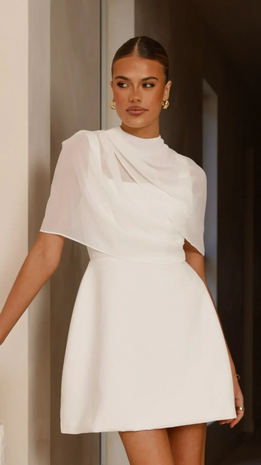 Zahni Mini Dress - White