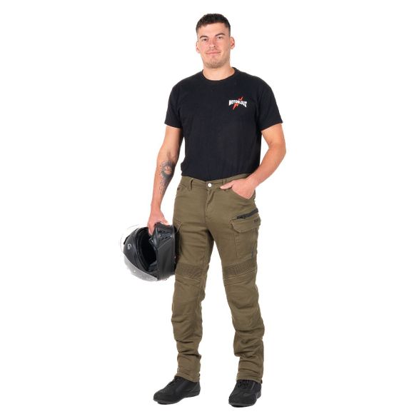 DXR WAYNE Motorcycle Pants - GreenRef: DXR1101