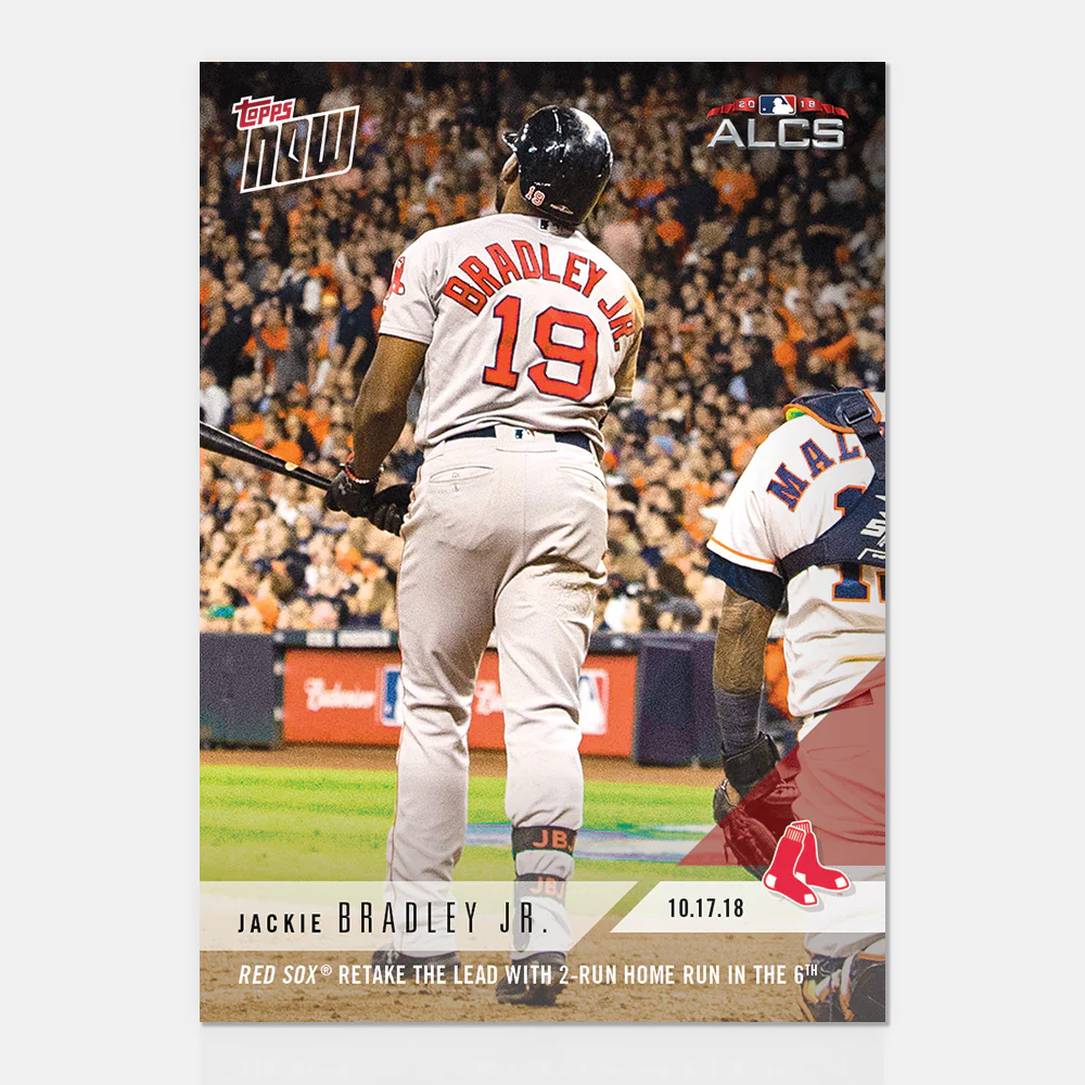 Jackie Bradley Jr. - 10/17/2018 TOPPS NOW® Card 907 - Print Run: 329