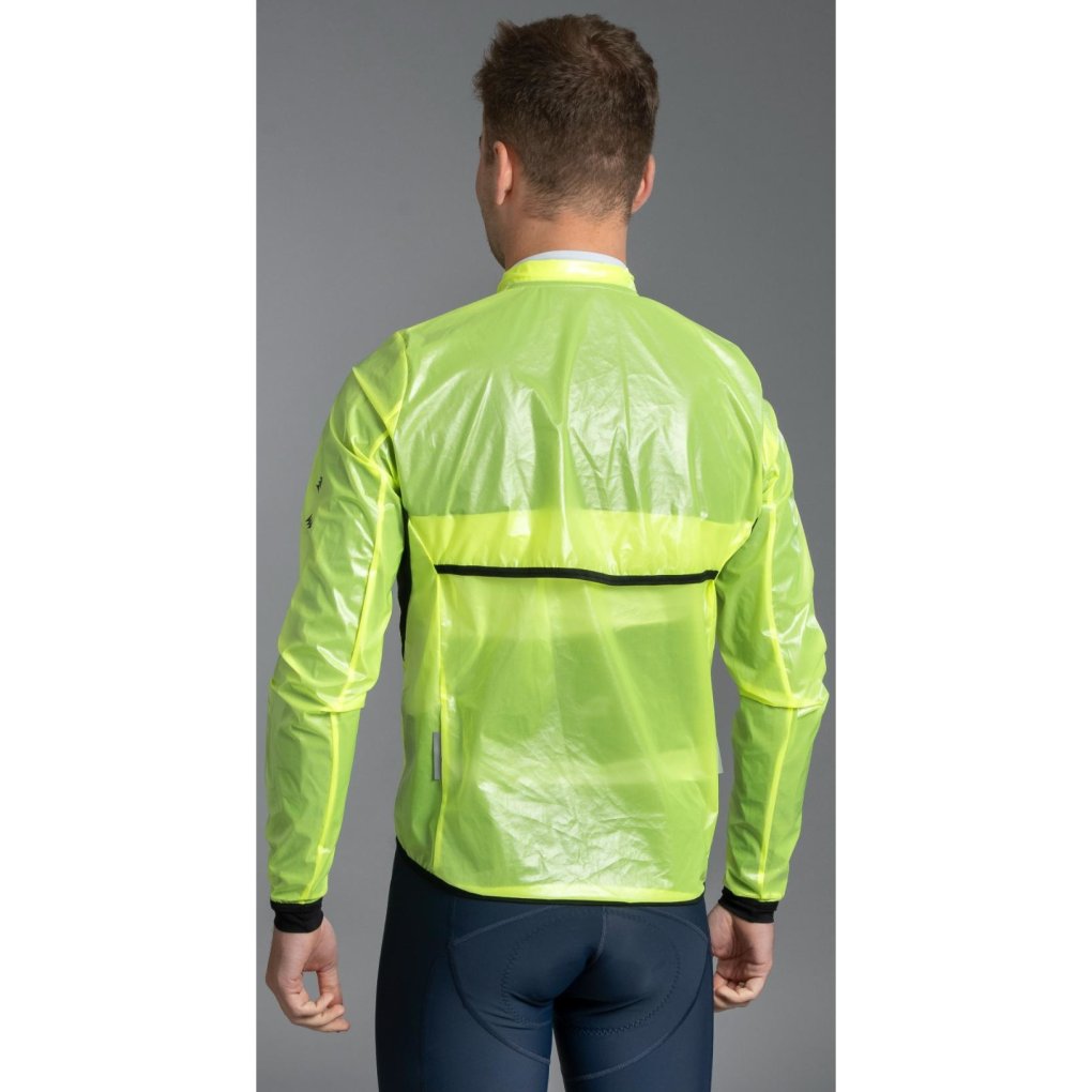 Bioracer Rainy Cycling Jacket Men - fluo yellow