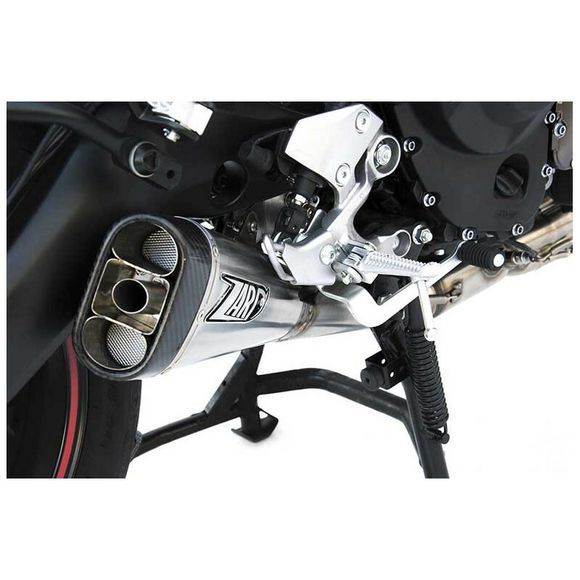 Complete Zard stainless steel line - carbon tipYAMAHA 850 TRACER 900 ABS (RN29) - 2015 - 2016Ref: Zad00912A / Zyh097S00Sco-Std