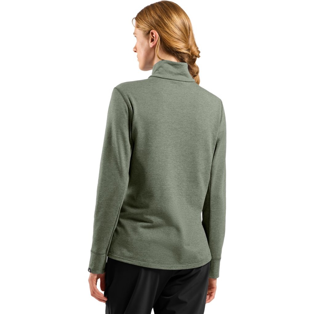 Odlo Essentials Grid Fleece Full-Zip Multisport Mid Layer Women - shadow melange