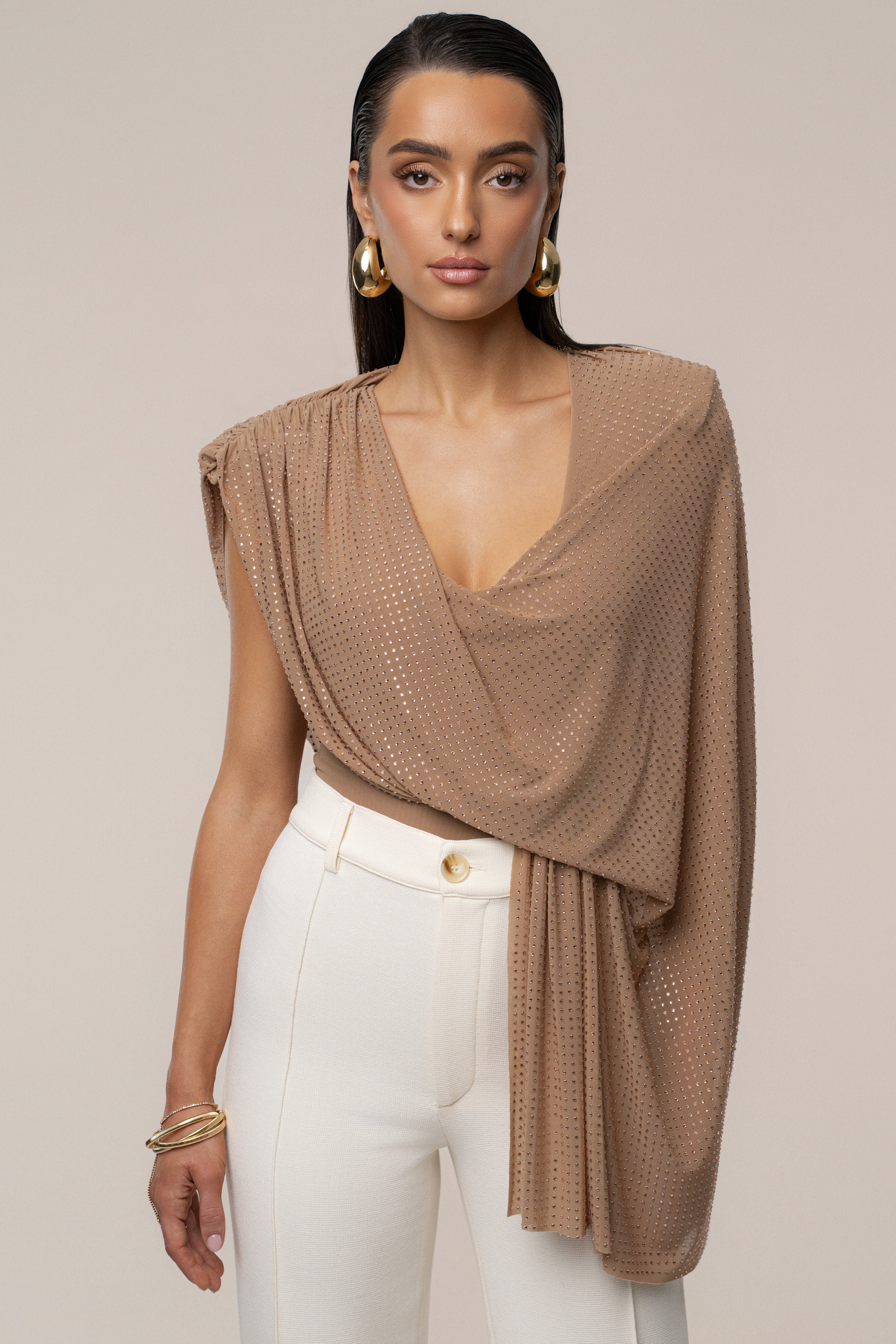Pecan Draped Dreams Hot Fix Top