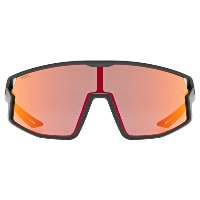 Uvex skyryse jr. Cycling Glasses Kids - black mattt/mirror red