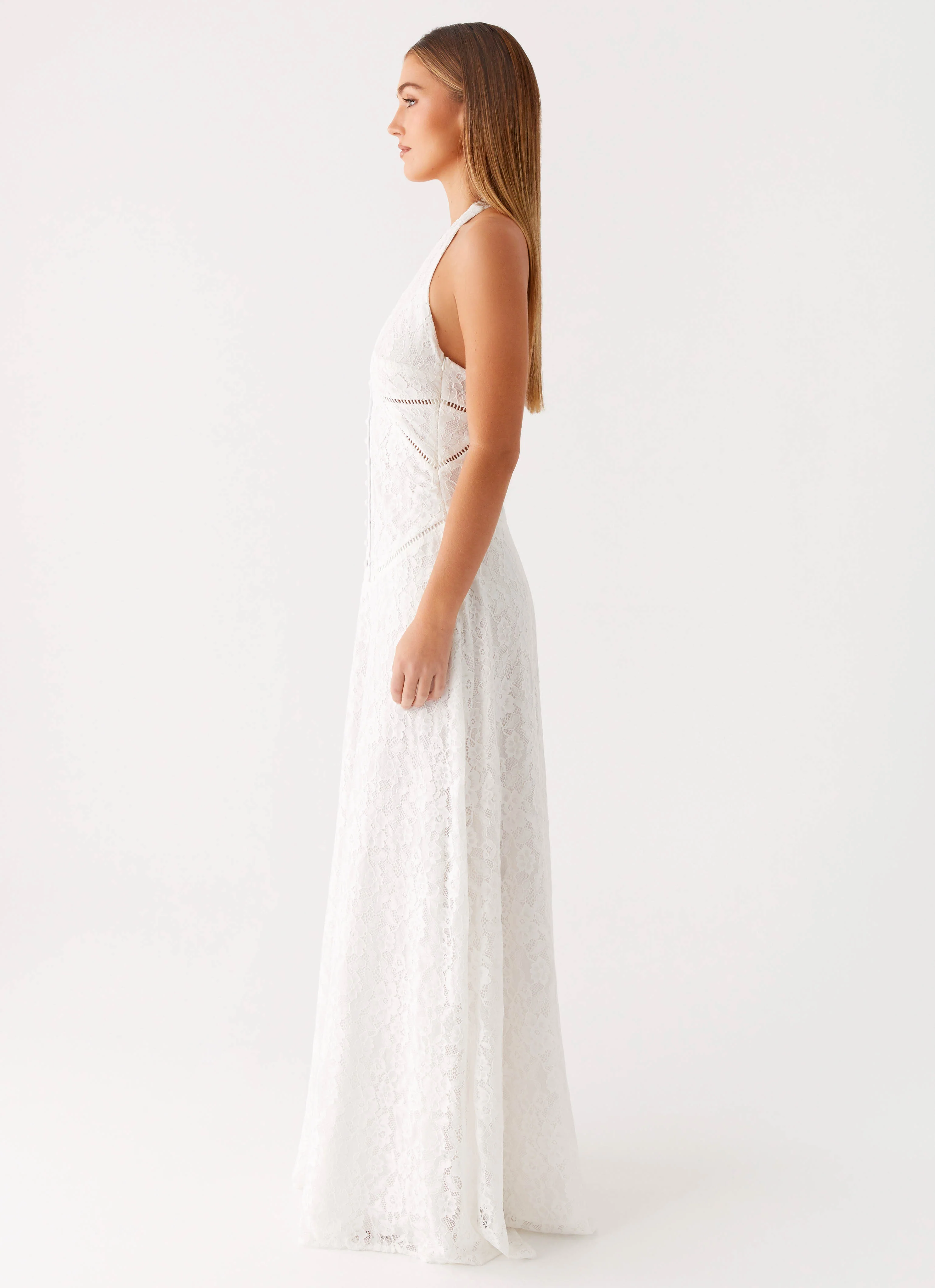 Ember Valley Cotton Maxi Dress - Ivory