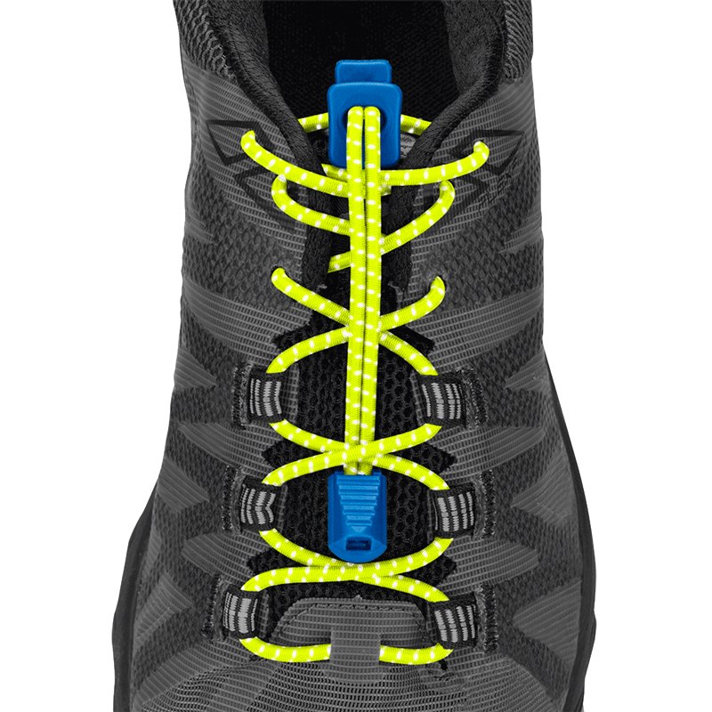 Nathan Sports Run Laces Reflective - safety yellow / electric blue