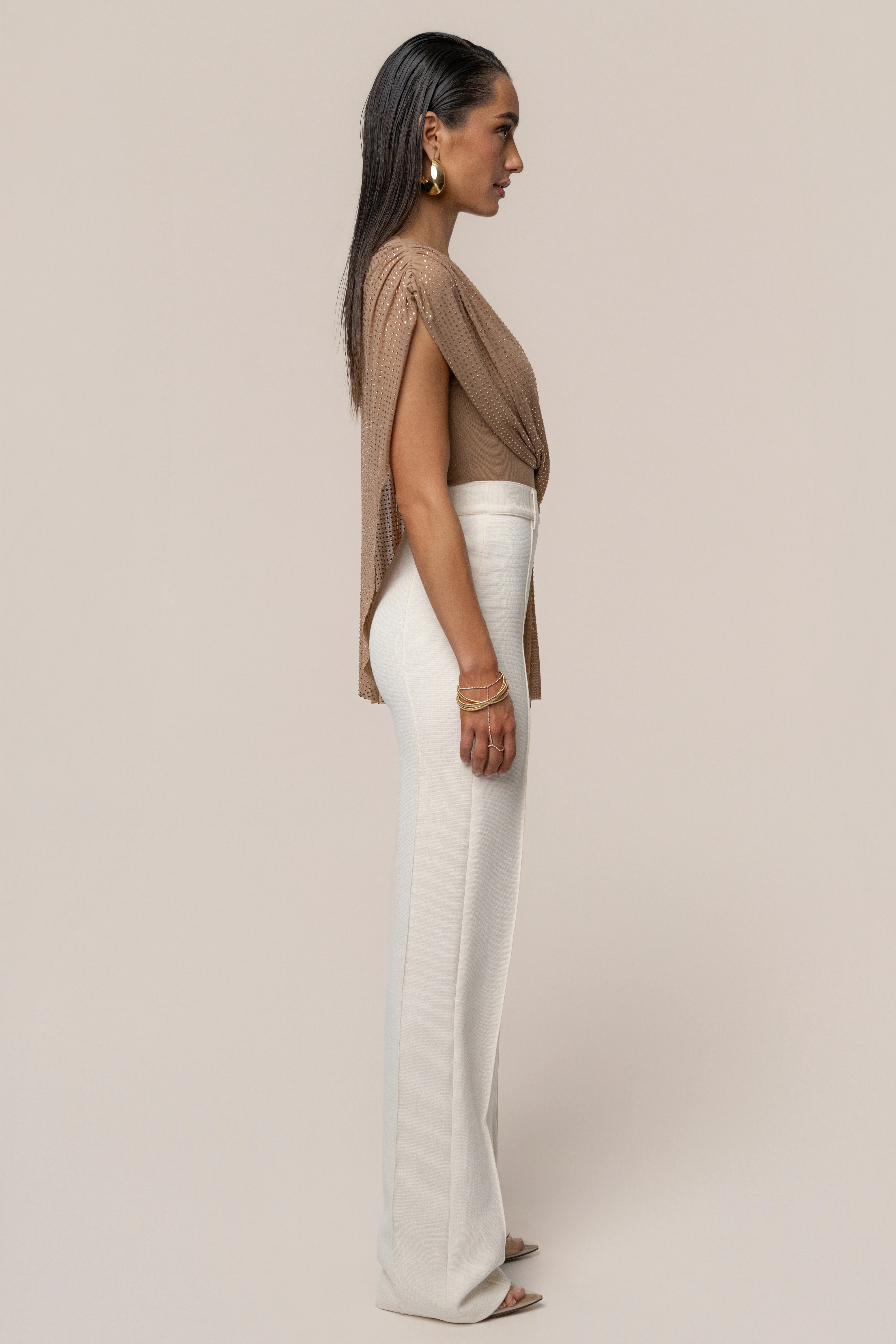 Pecan Draped Dreams Hot Fix Top