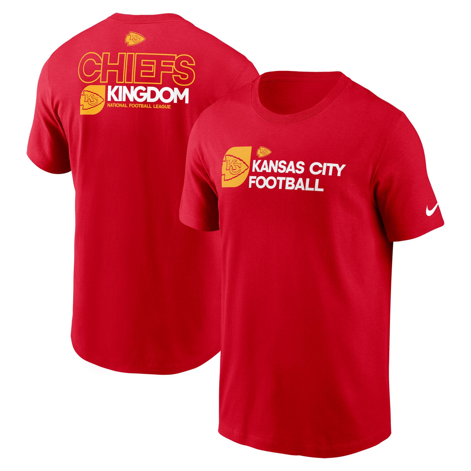 Kansas City Chiefs Team Slogan Nike Essential NFL T-Shirt Red