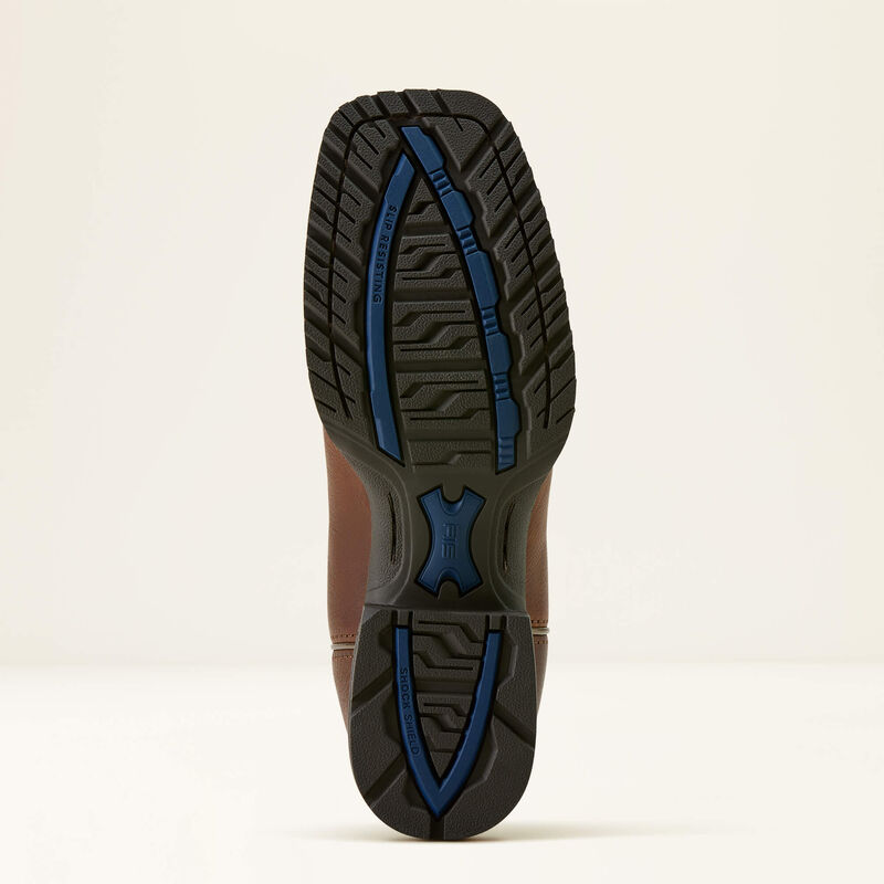 Hybrid Ranchwork Wide Square Toe Western Boot