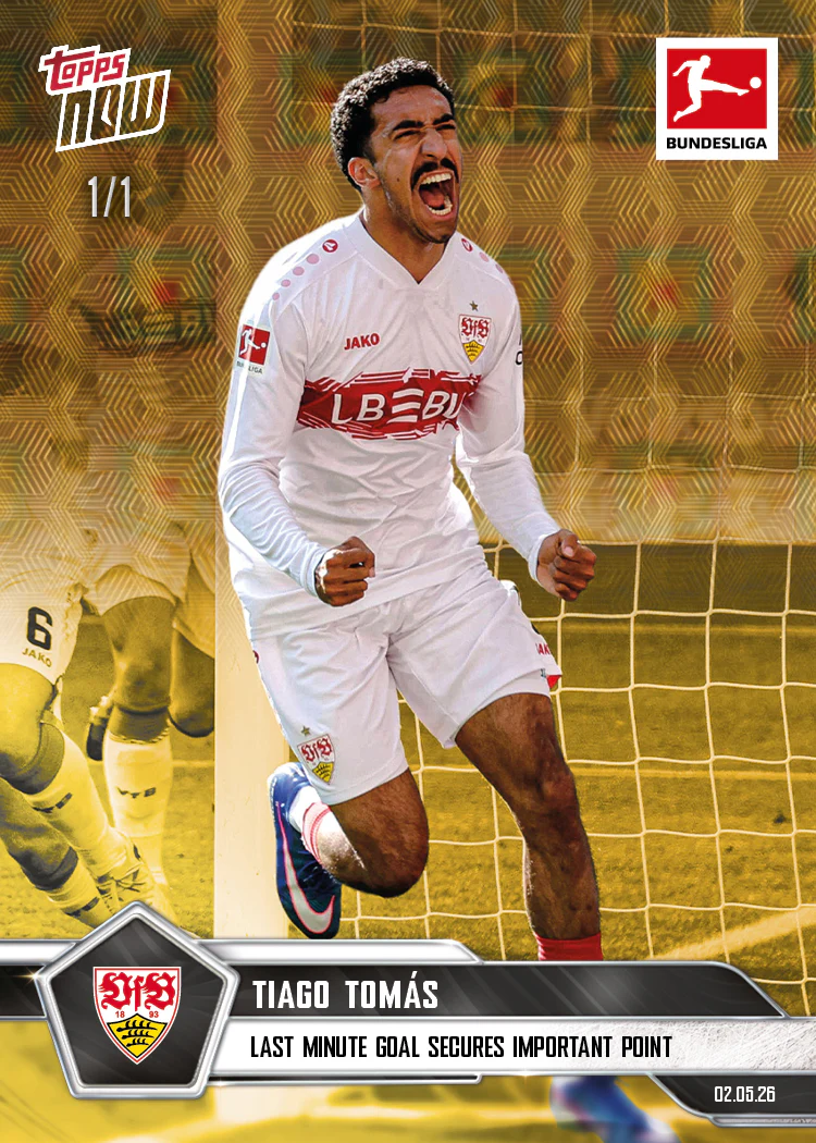 Tiago Tomás - 2025-26 Bundesliga Topps NOW® - Card 184 - PR: 148
