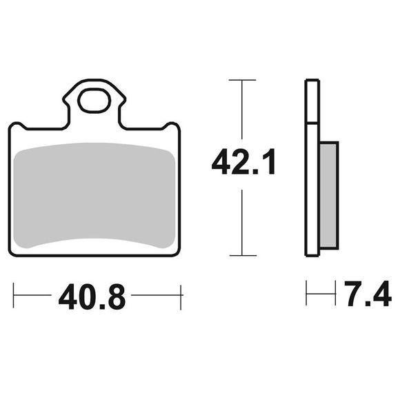 SBS 872SI Sinter Sintered Metal Racing rear brake padsRef: 872SI / 872030