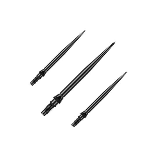 Winmau Switch Point Smooth Steel Dart Tips - Black