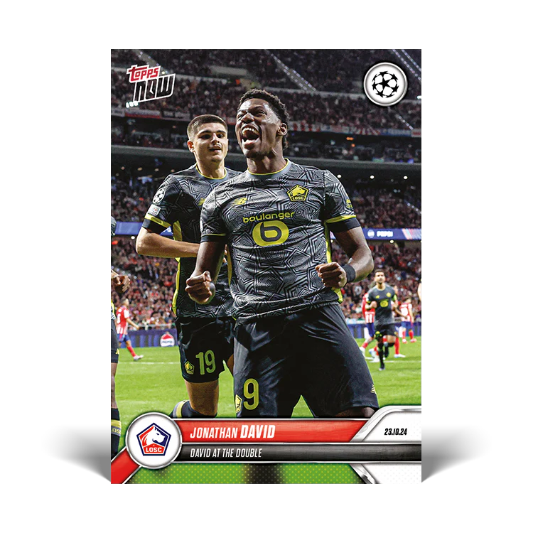 Jonathan David - David at the double - 24/25 UCC Topps NOW® Card 33