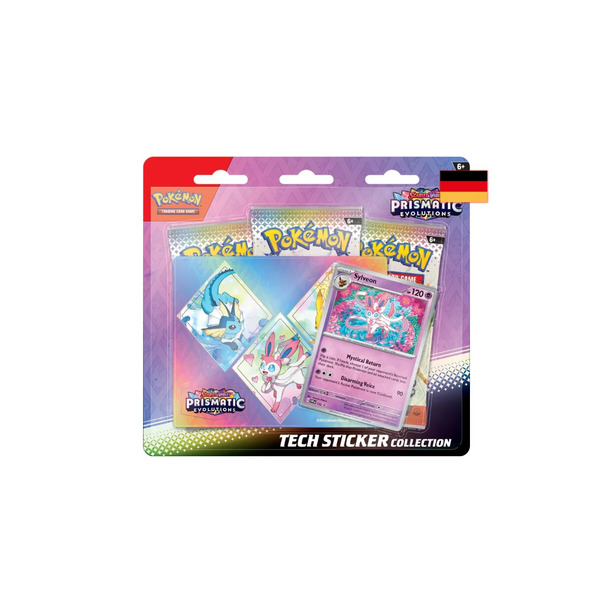 Karmesin & Purpur Prismatische Entwicklungen Tech-Sticker-Kollektion - Feelinara (deutsch)