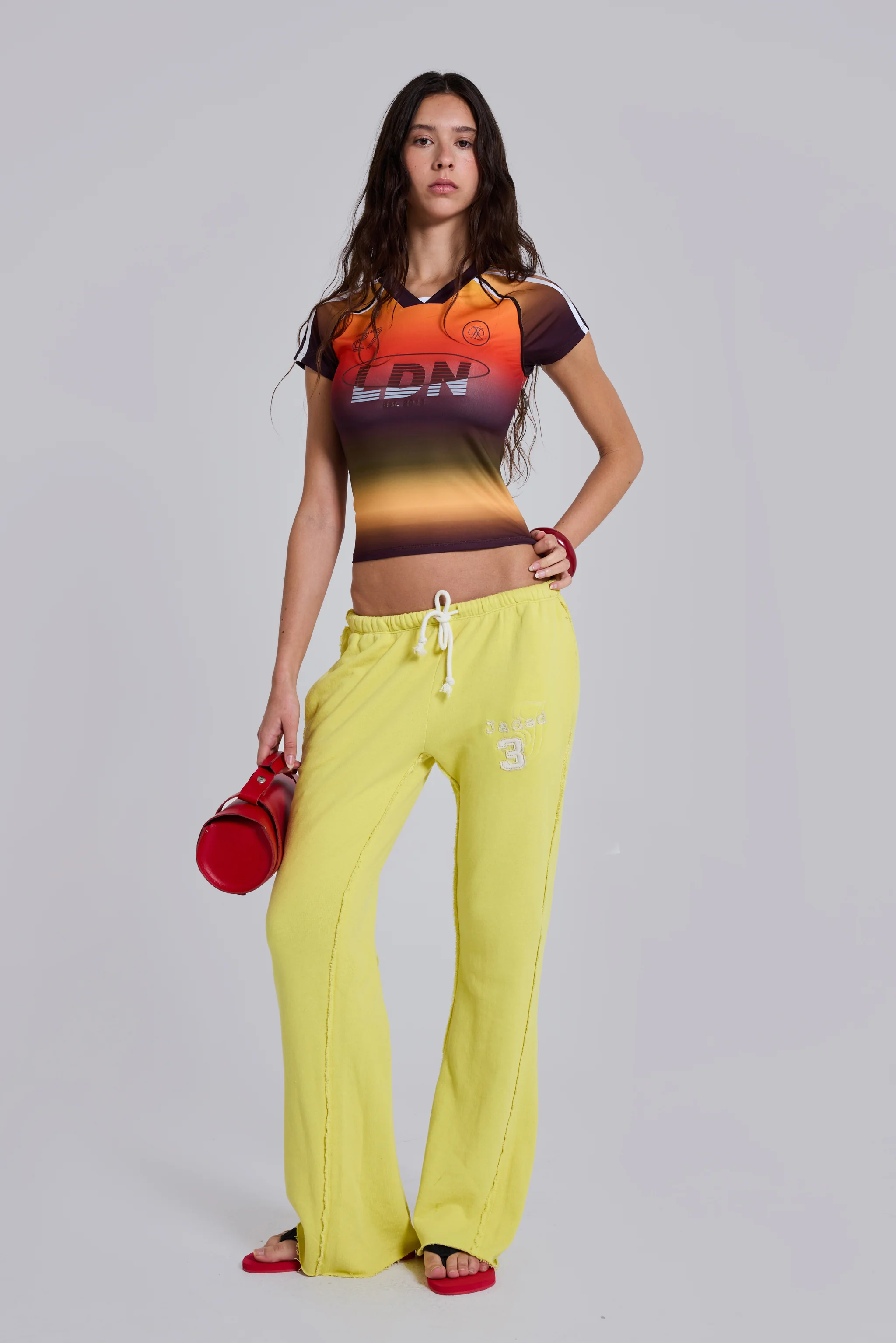 Ombre No.13 Football Baby Tee