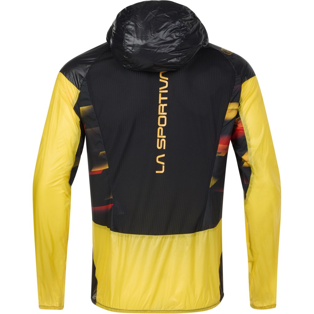 La Sportiva Blizzard Windbreaker Jacket Men - Black/Yellow