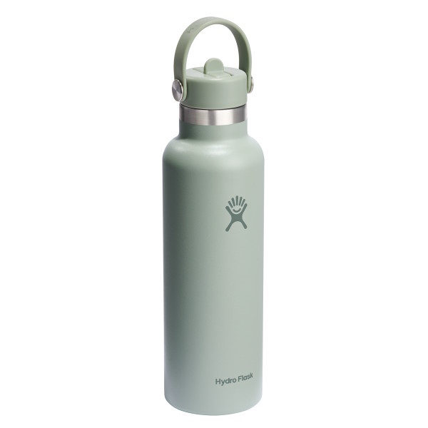 Hydro Flask 21oz Standard Mouth Insulated Bottle + Flex Straw Cap - 621ml - Tonal Agave