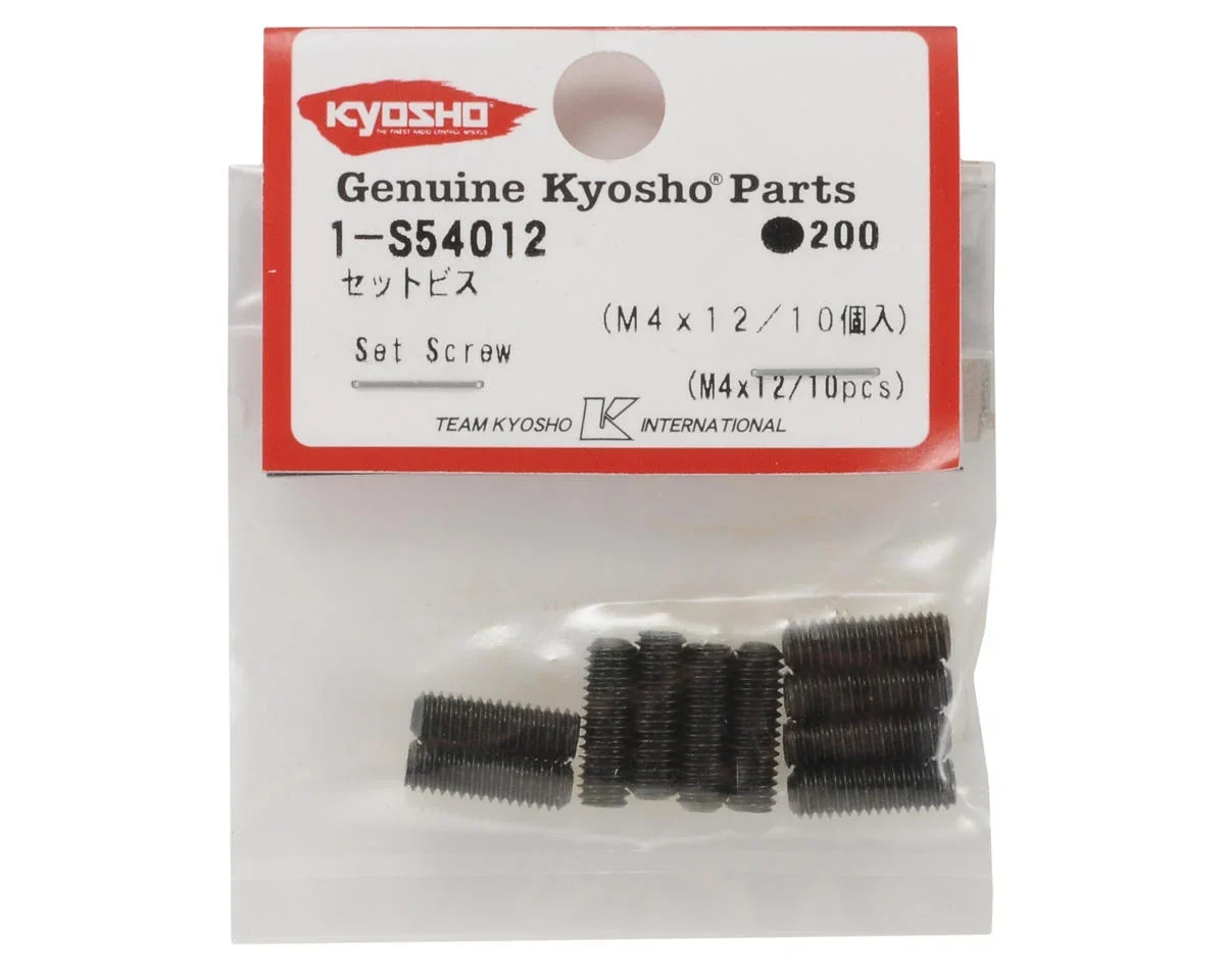 KYO 1-S54012 SET SCREWS 4X12MM (10PCS)