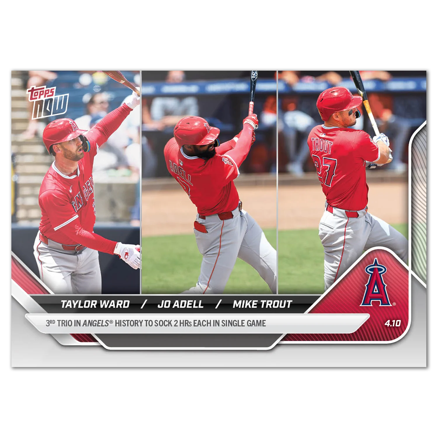 Taylor Ward/Jo Adell/Mike Trout - 2025 MLB Topps NOW® - Card 55