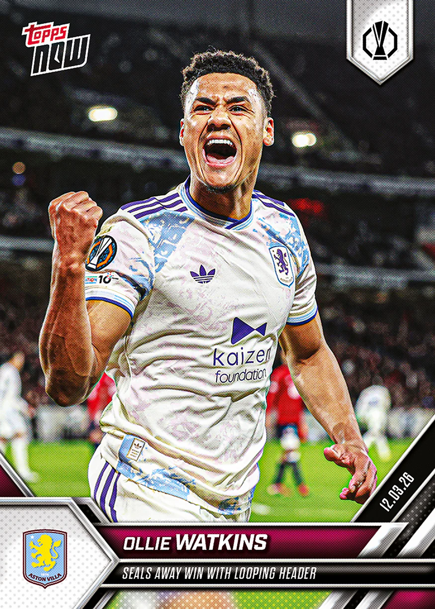 Ollie Watkins - 2025-26 UEL Topps NOW® - Card 22 - PR:166