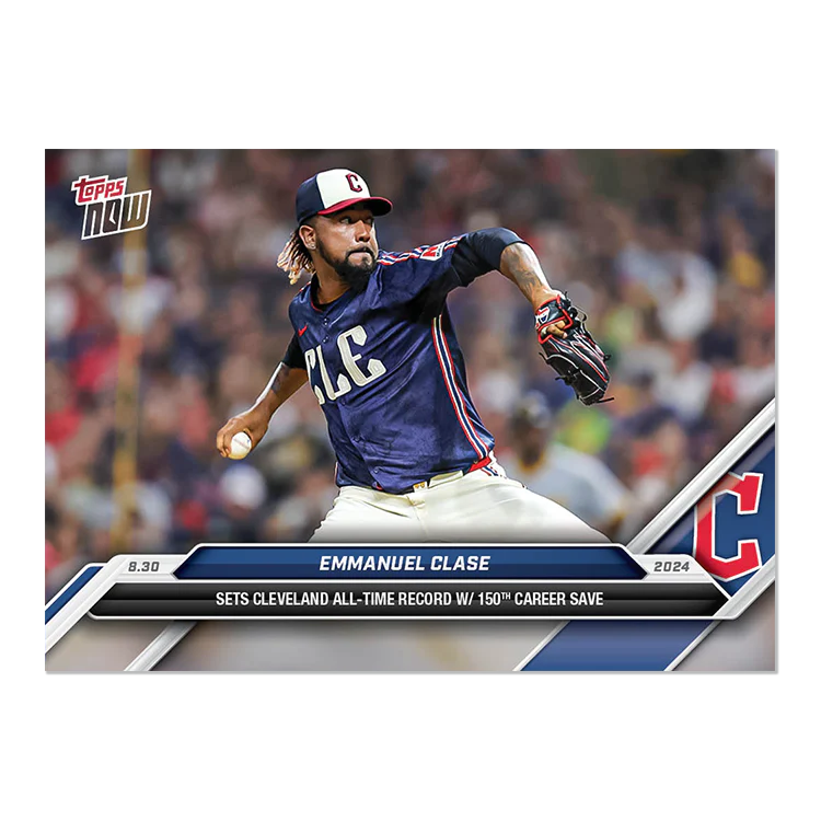 Emmanuel Clase - 2024 MLB TOPPS NOW® Card 615