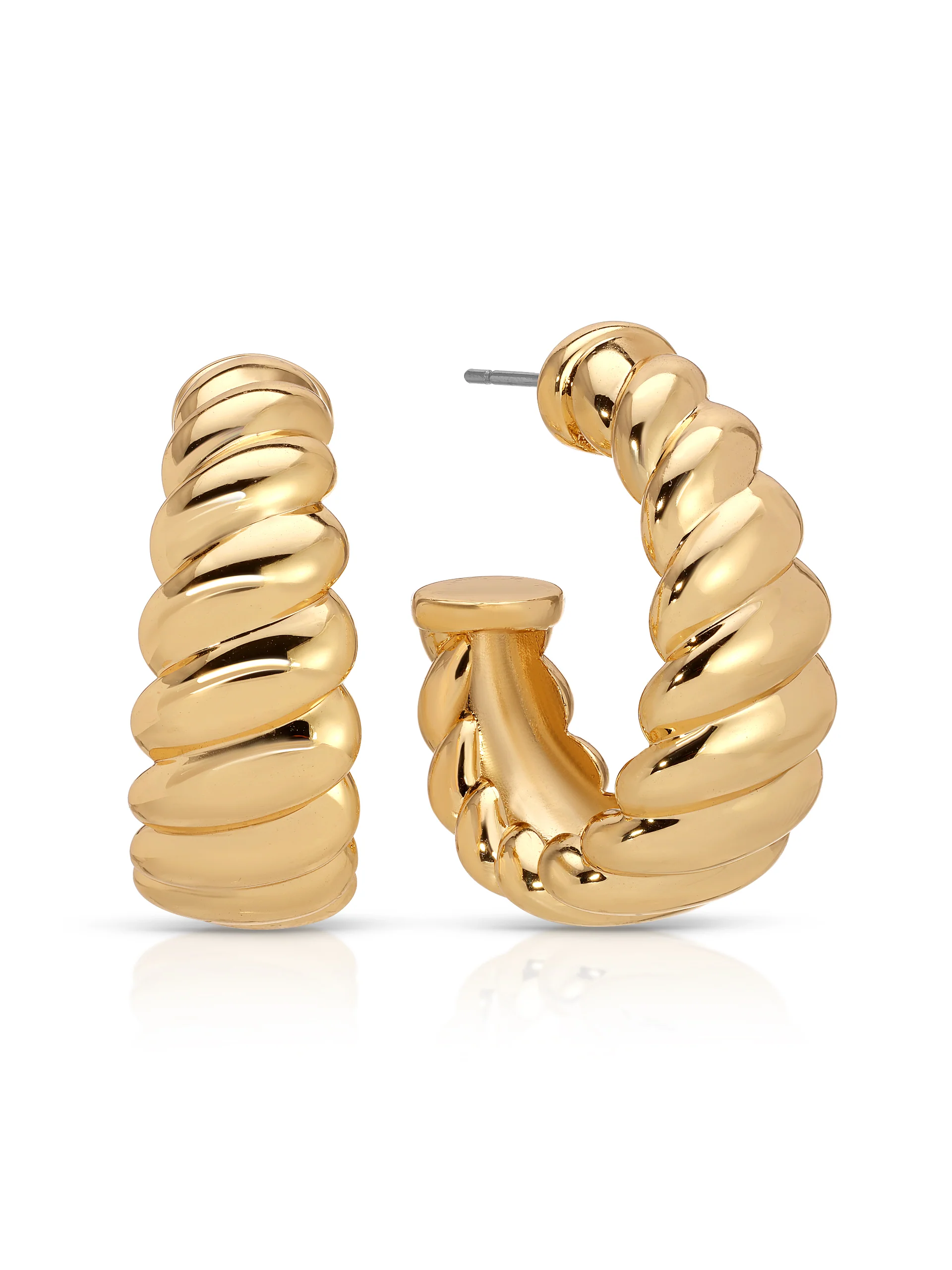 Modern Ribbed Hoops