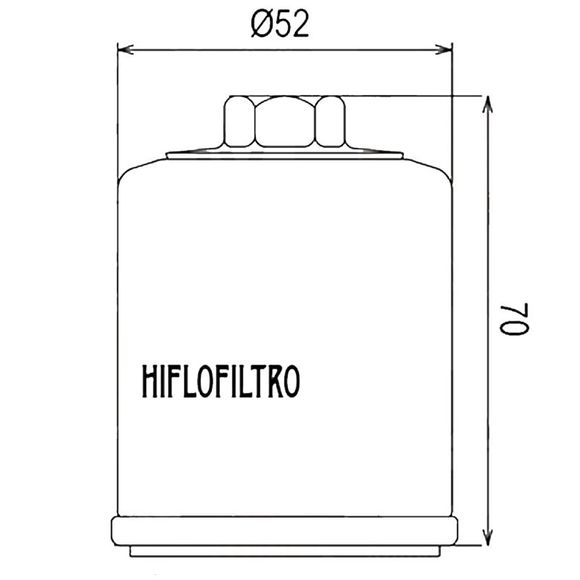 Filtre à huile HifloFiltro HF197 Type origineRef : HF0691 / 07120117
