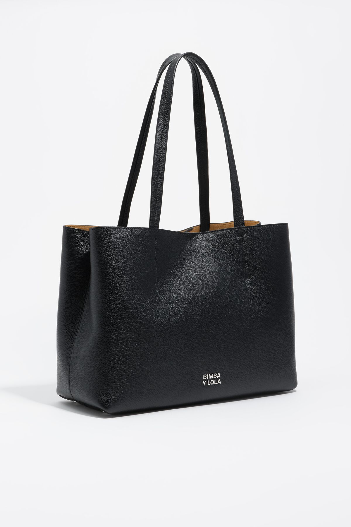 Black leather Chihuahua shopper bag